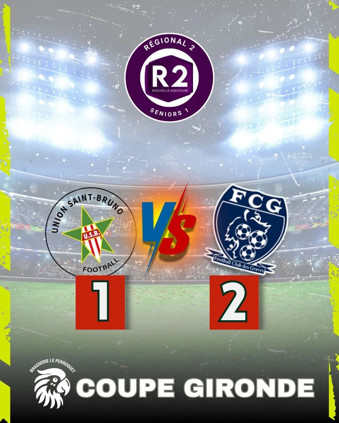 R2 RESULTAT Coupe de Gironde - R2