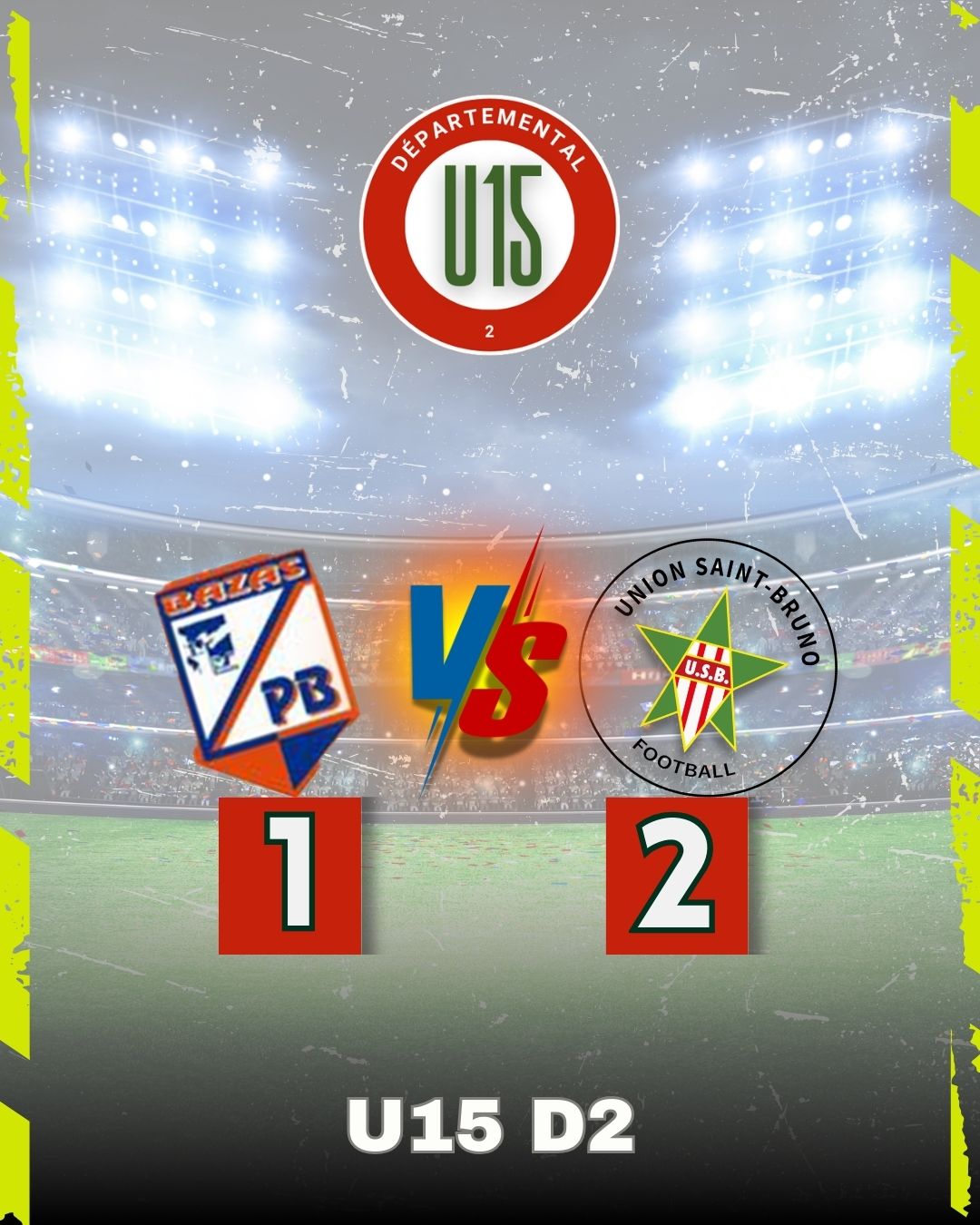 U15 contre Patronage Bazadais