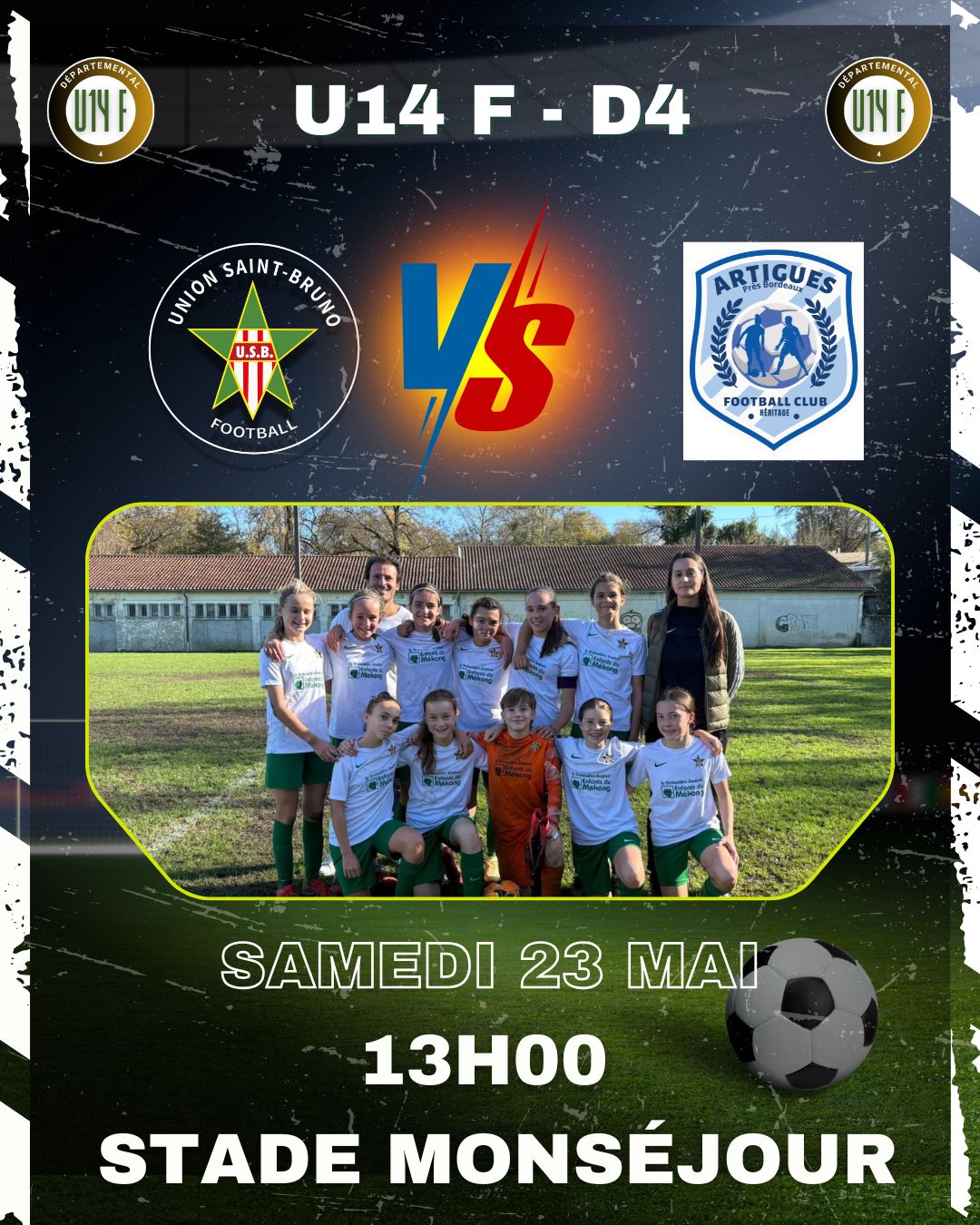 U14 F D4 École de foot : derniers matchs