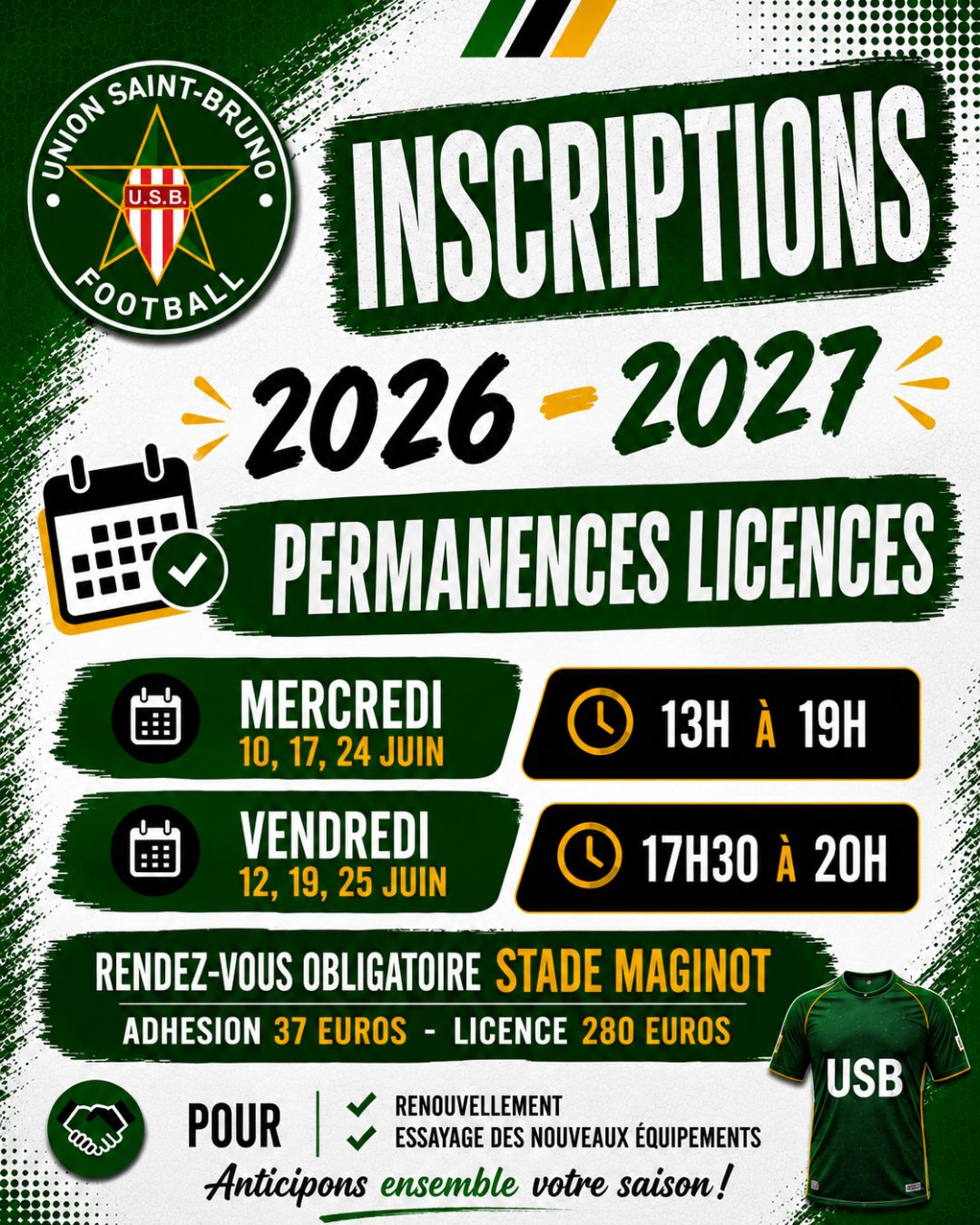 Licences 2026-2027