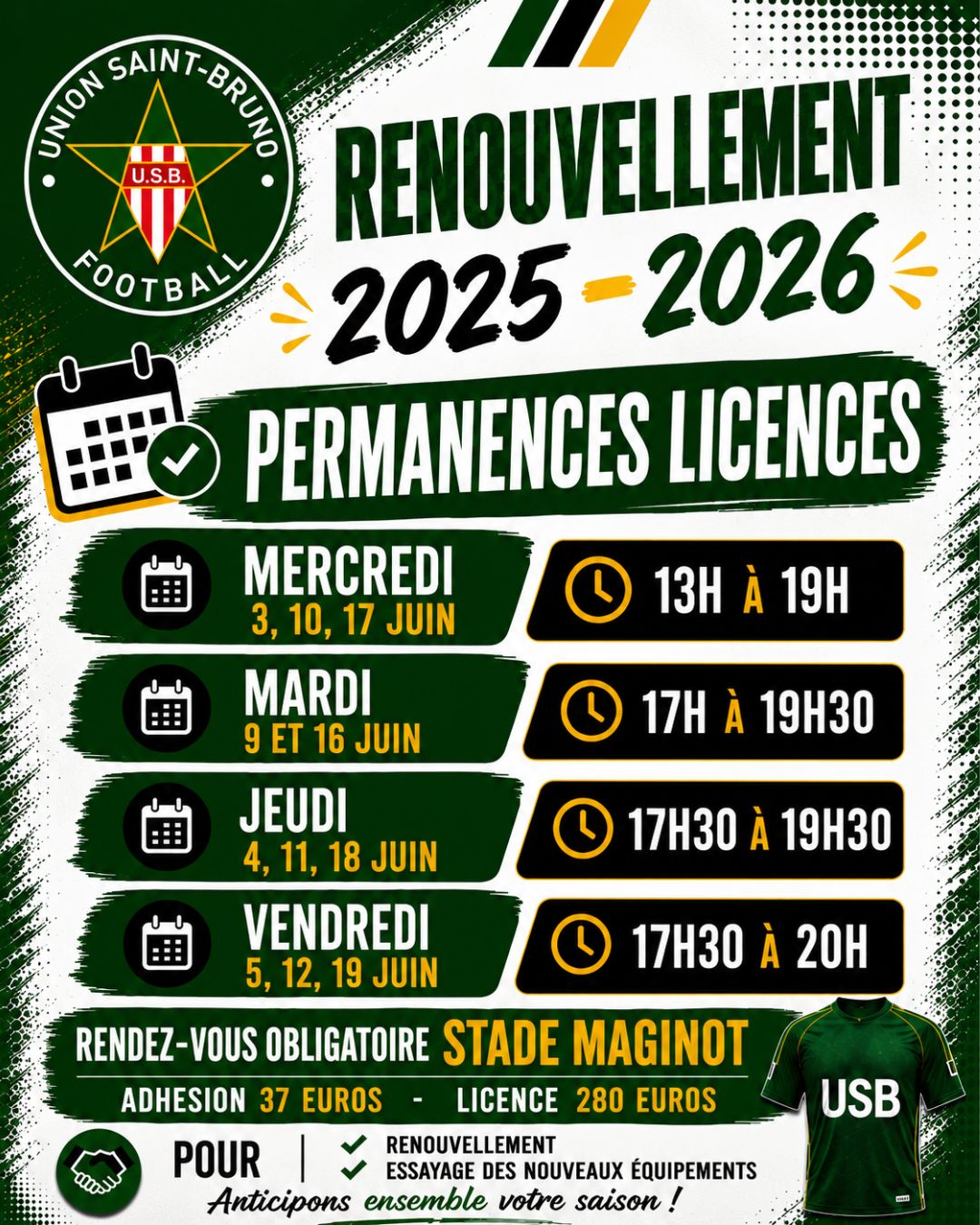 Licences 2026-2027